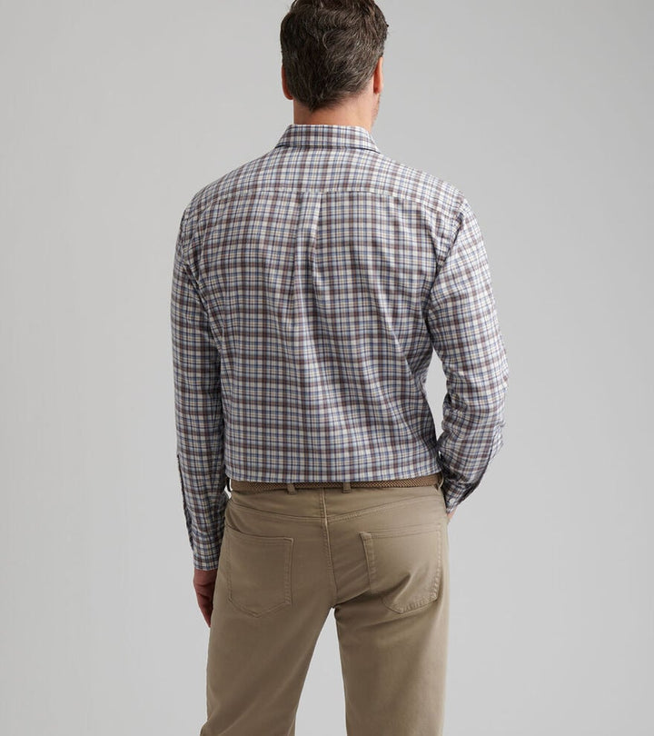 Waynesville Perf. Flannel Sport Shirt - MF25W63LTS - W.IVORY