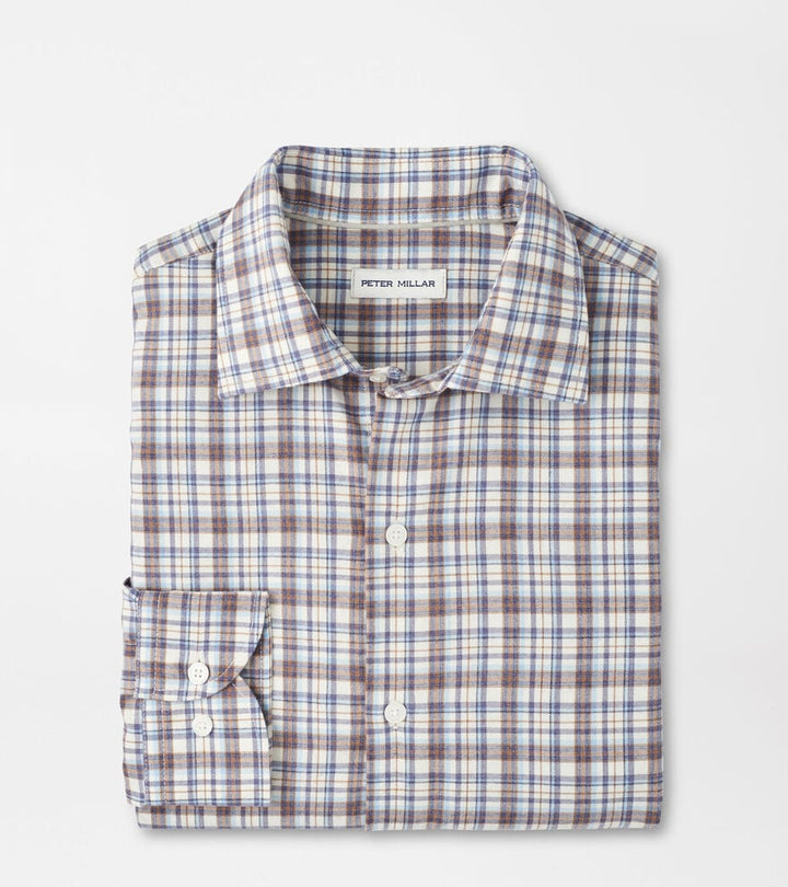 Waynesville Perf. Flannel Sport Shirt - MF25W63LTS - W.IVORY
