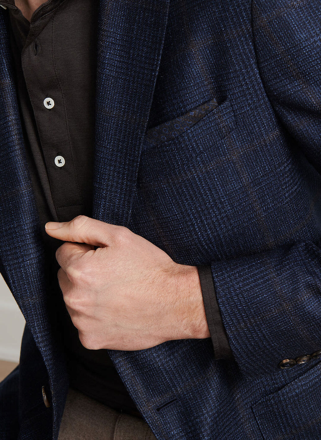 Benning Glen Plaid Soft Jacket-MF25XJ02