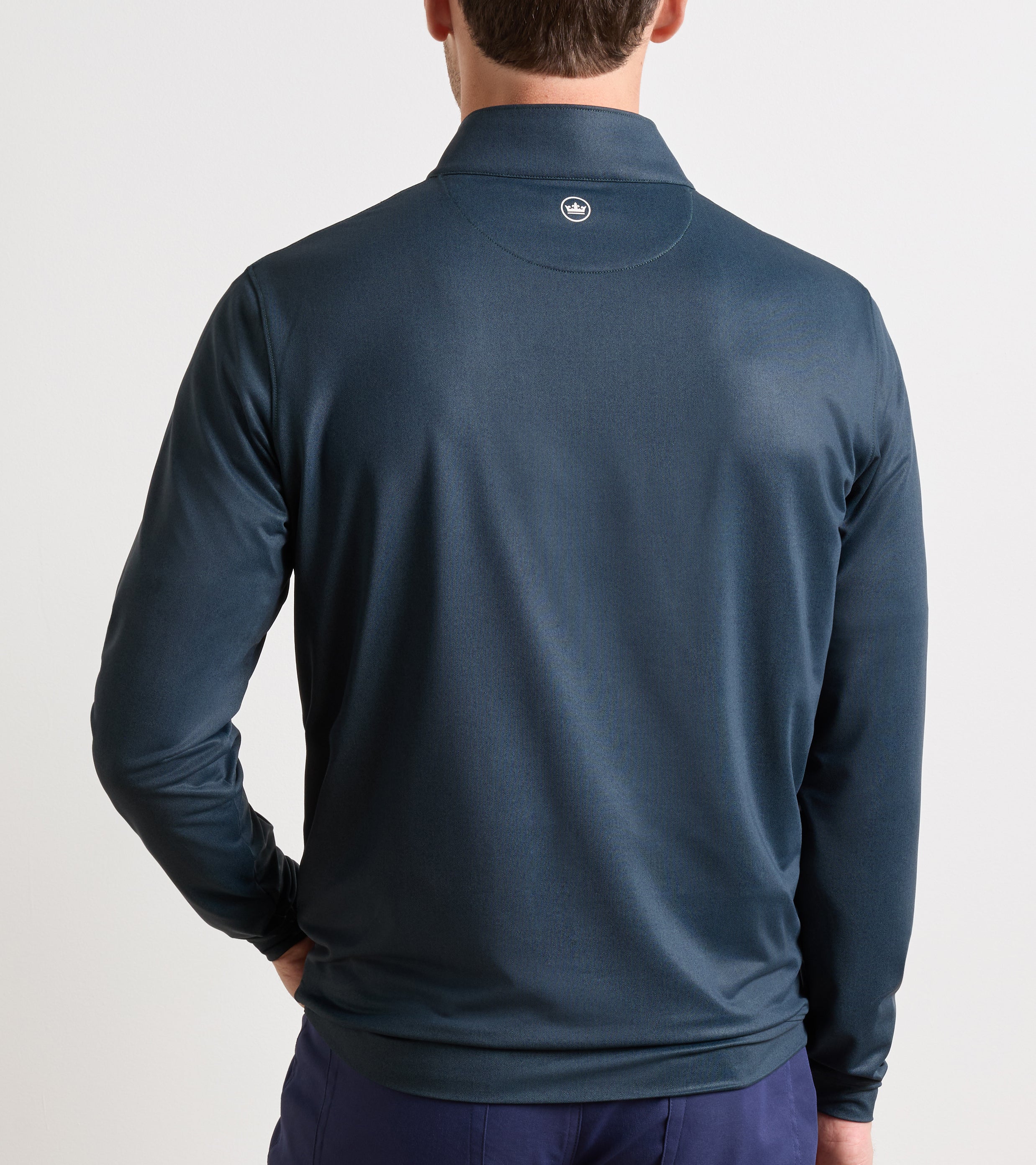 HERRINGBONE 1/4 ZIP-MF26EK40D-PNBRK