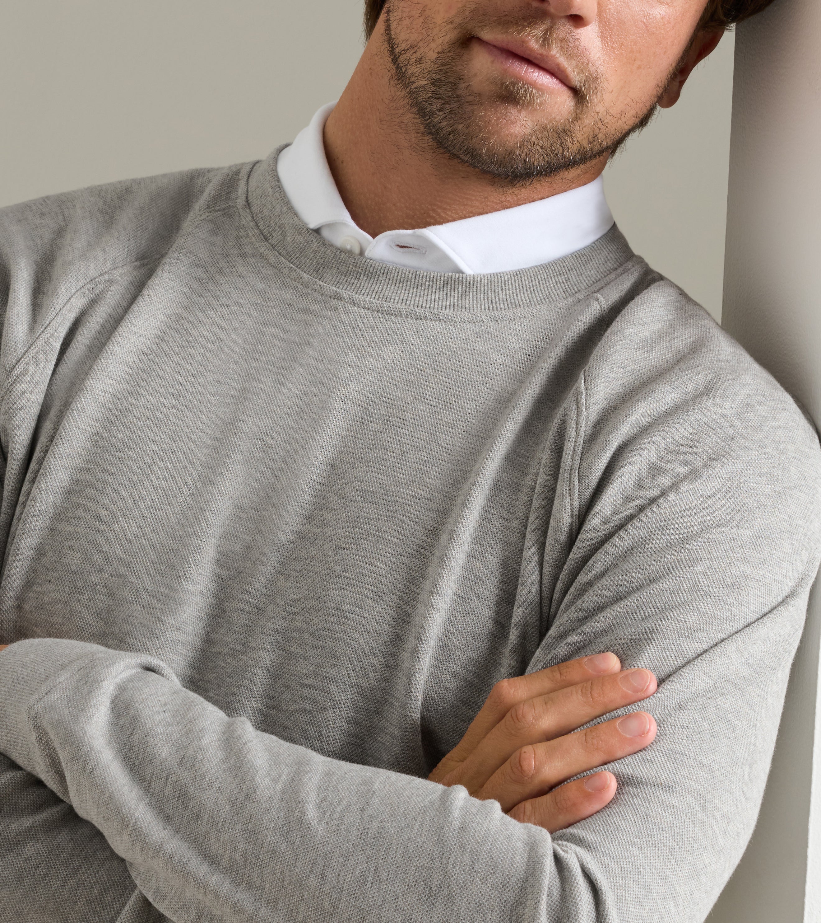 COMFORT CREWNECK-MF26K48-LT. GREY
