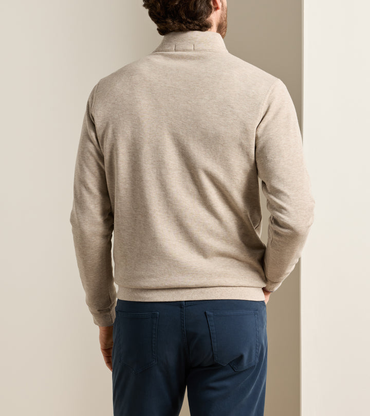 COMFORT 1/4 ZIP-MF26K49-STONE