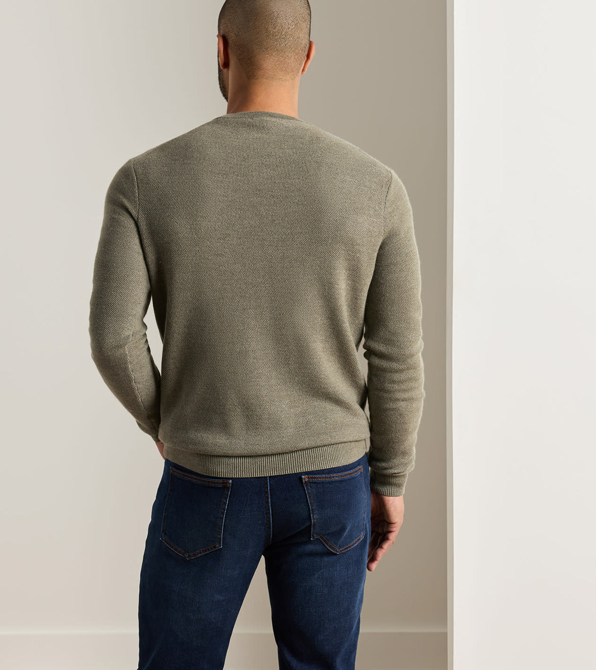 Autumn Crest Honeycomb Crewneck Sweater-FTG