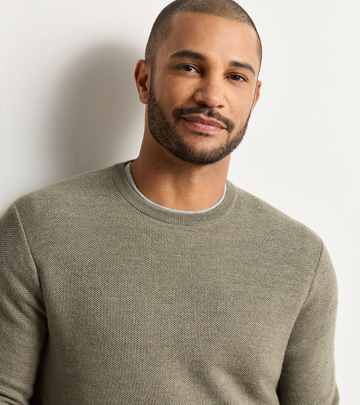 Autumn Crest Honeycomb Crewneck Sweater-FTG