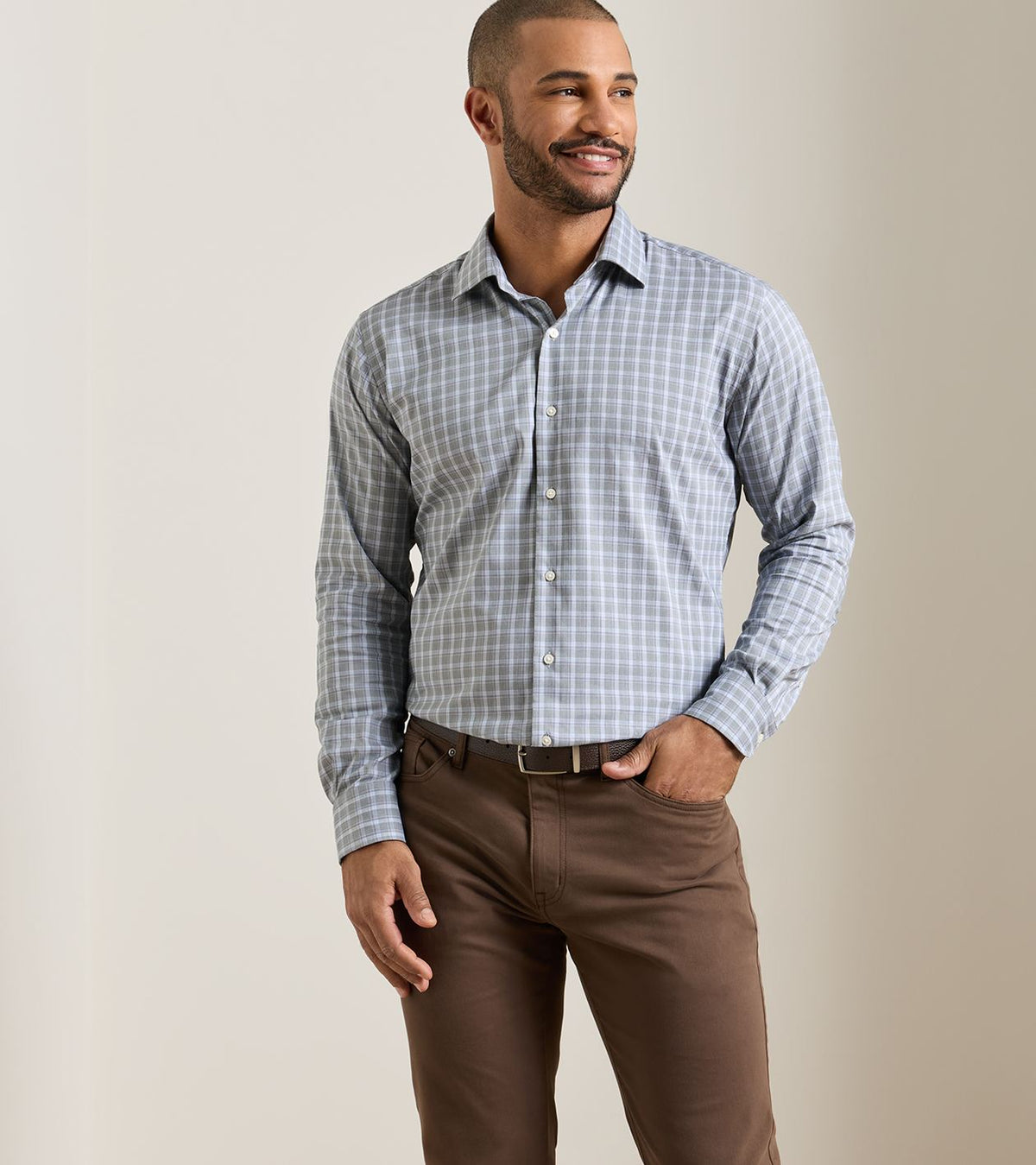 Lincoln Crown Lite Cotton-Stretch Sport Shirt-PNBRK