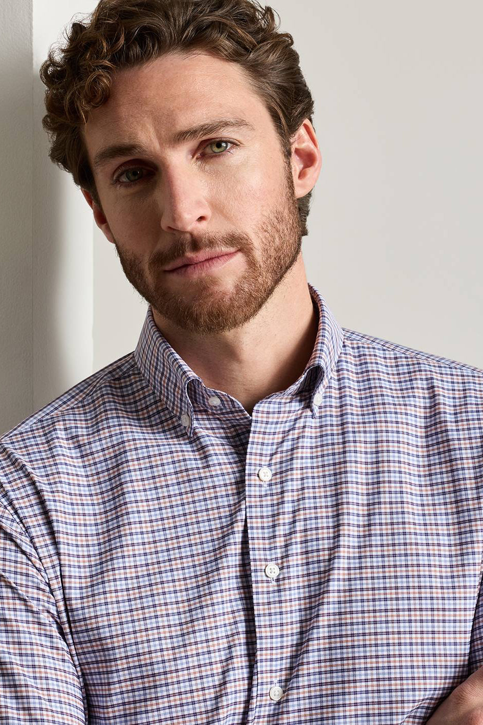Wayne Twill Sport Shirt-MF26W40LTBP-NAVY