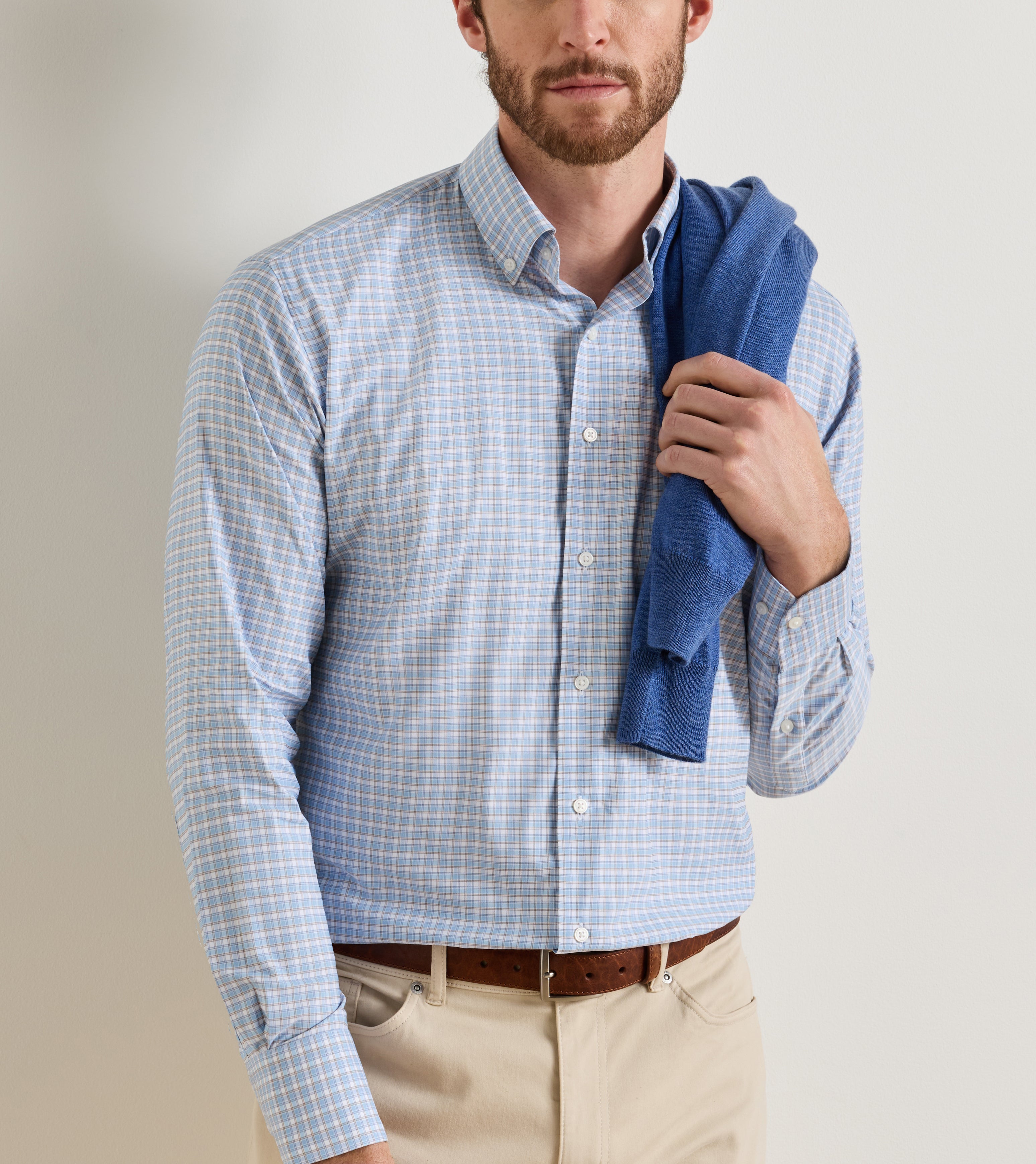 CHARLES PERF. SHIRT-MF26W41LTBP-CBLU