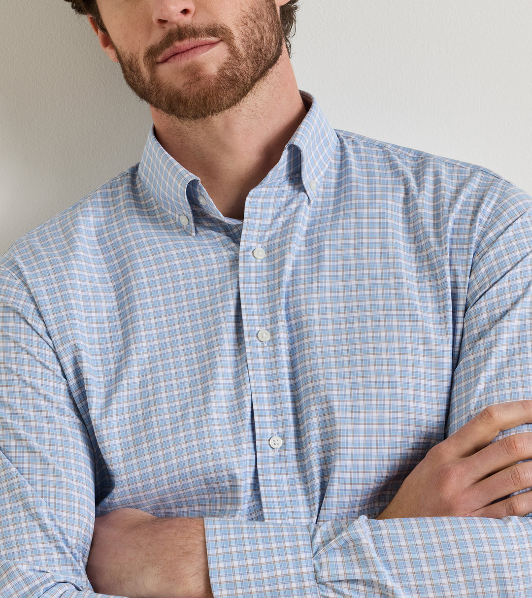 CHARLES PERF. SHIRT-MF26W41LTBP-CBLU