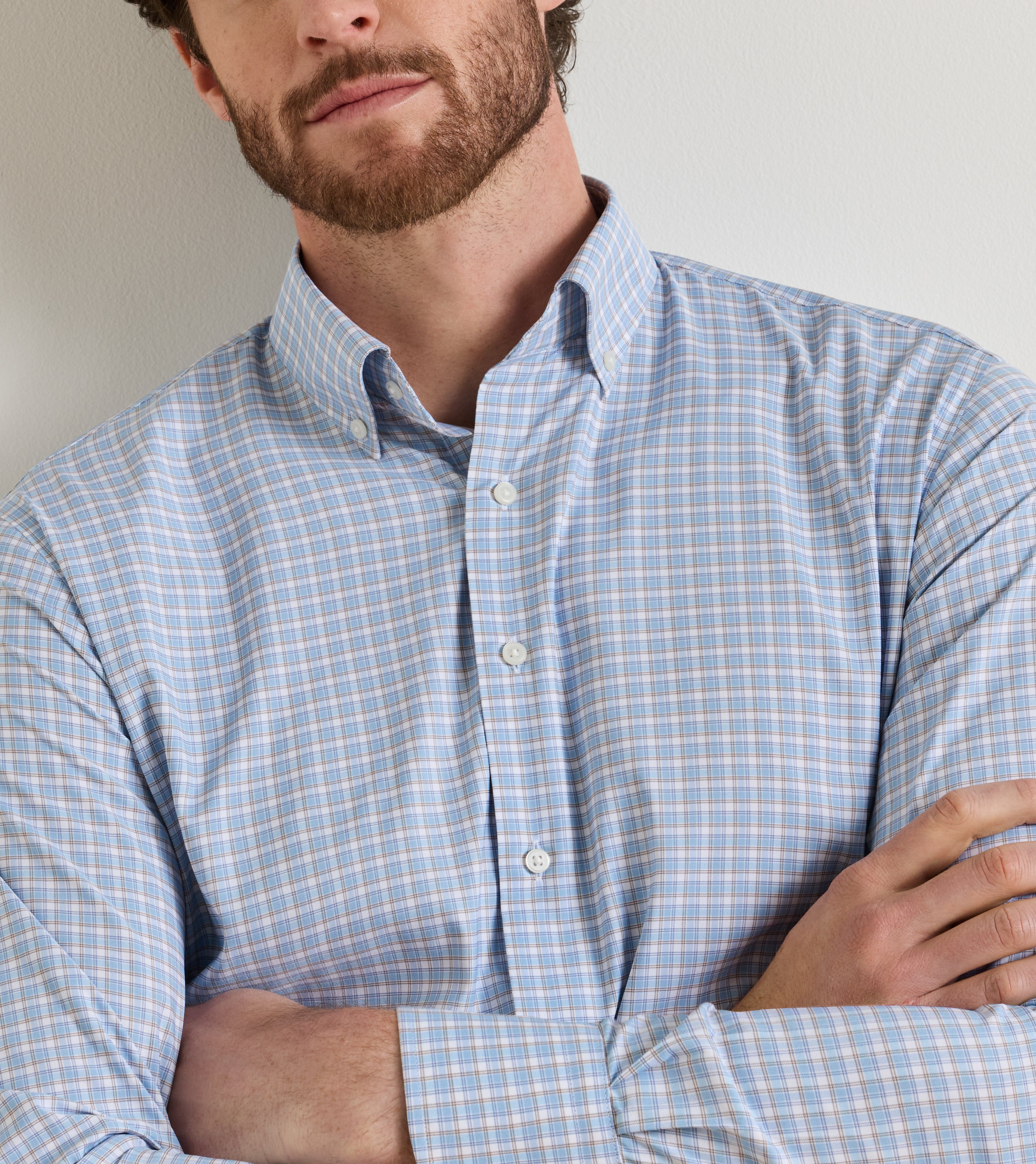 CHARLES PERF. SHIRT-MF26W41LTBP-CBLU