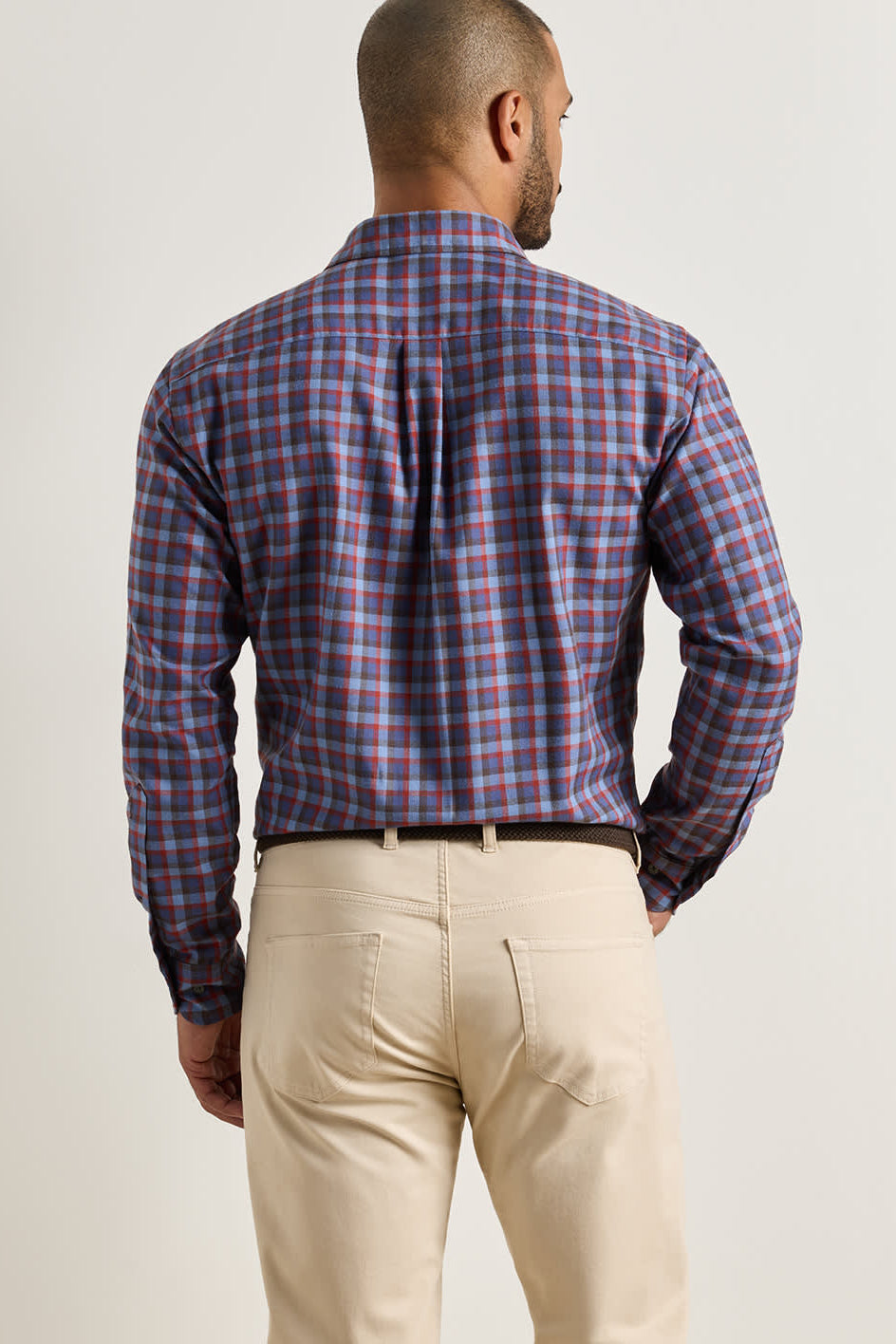 Theodore Perf. Flannel Sport Shirt - MF26W63LTS - Crown Blue