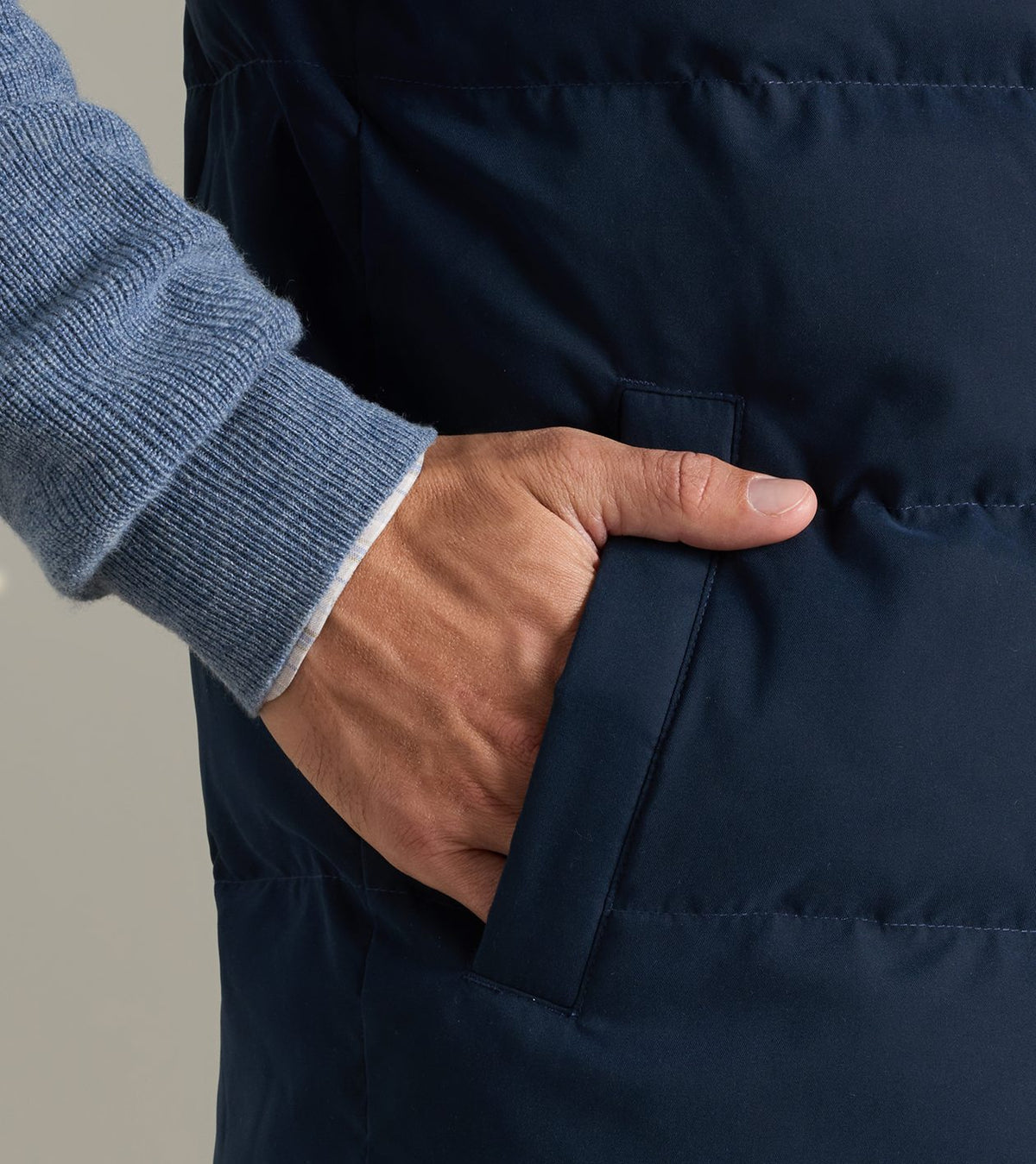 Bedford Quilted Vest-Dark Navy