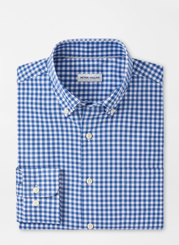 Trenton Crown Lite Cotton-Stretch Sport Shirt In Windsor Blue