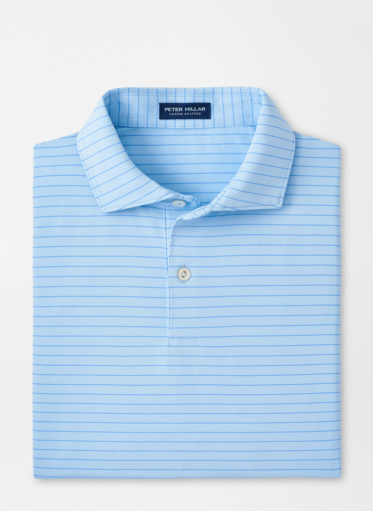 Duet Performance Jersey Polo In Blue Frost