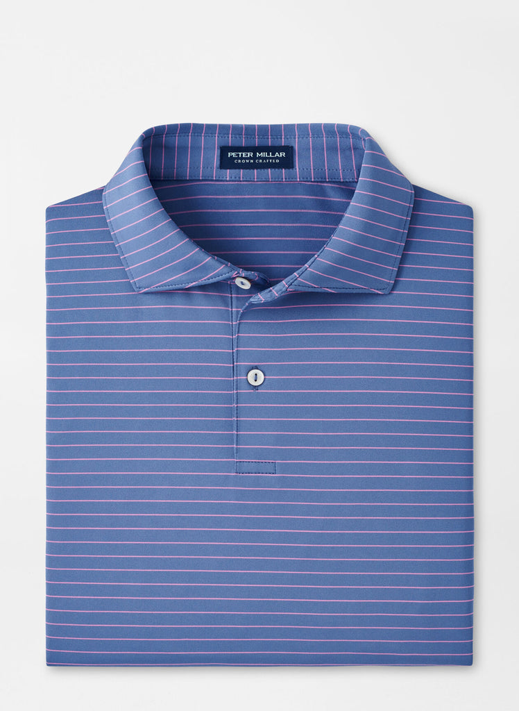 Duet Performance Jersey Polo In Blue Pearl