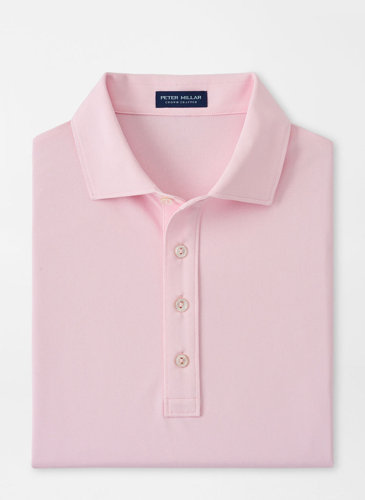 Soul Performance Mesh Polo In Misty Rose