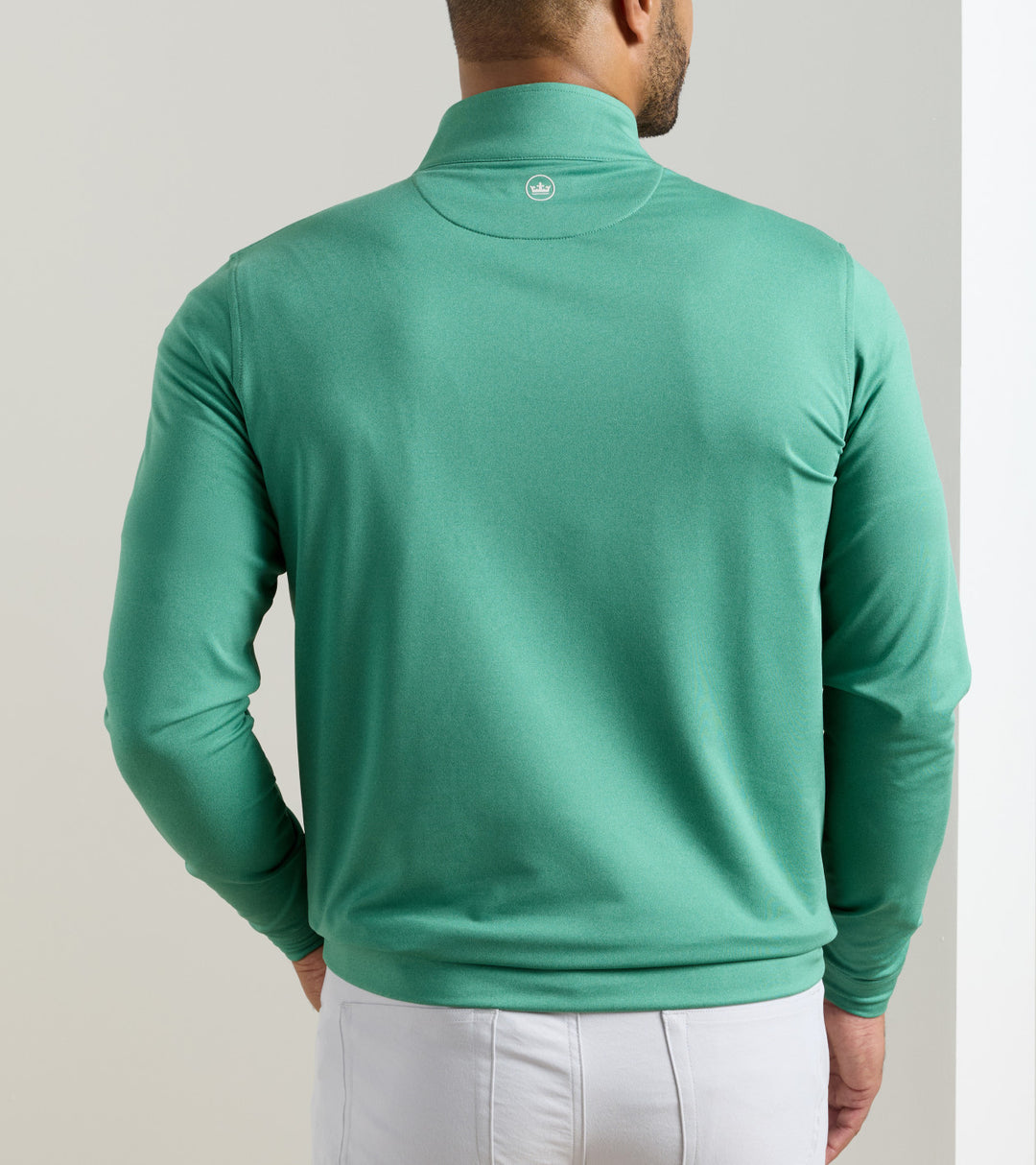Perth Melange 1/4 Zip-MS26EK40B-Snowpea