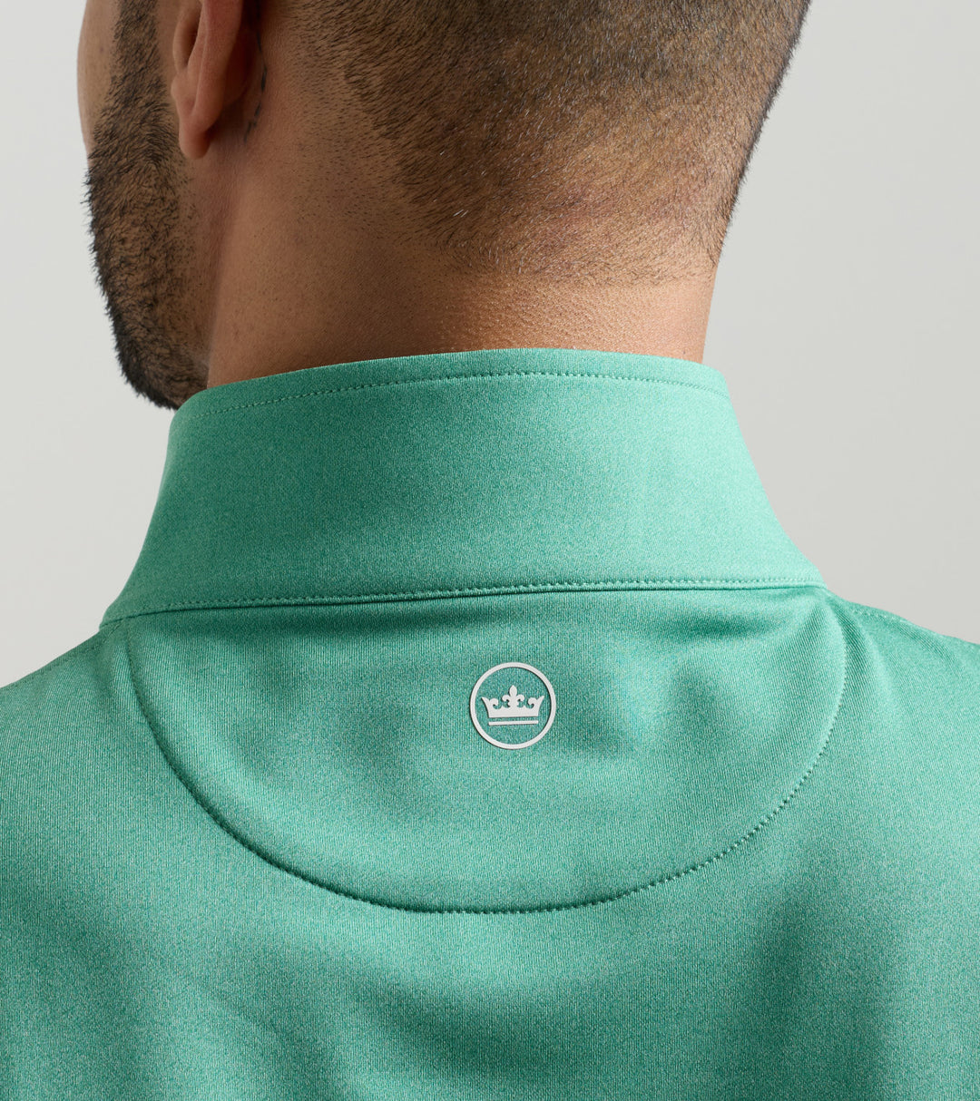 Perth Melange 1/4 Zip-MS26EK40B-Snowpea