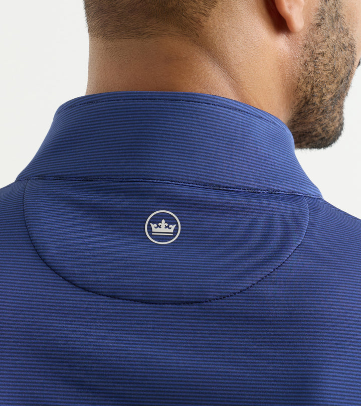 Perth Sugar Stripe 1/4 Zip-MS26EK40E-Navy/Sport Navy