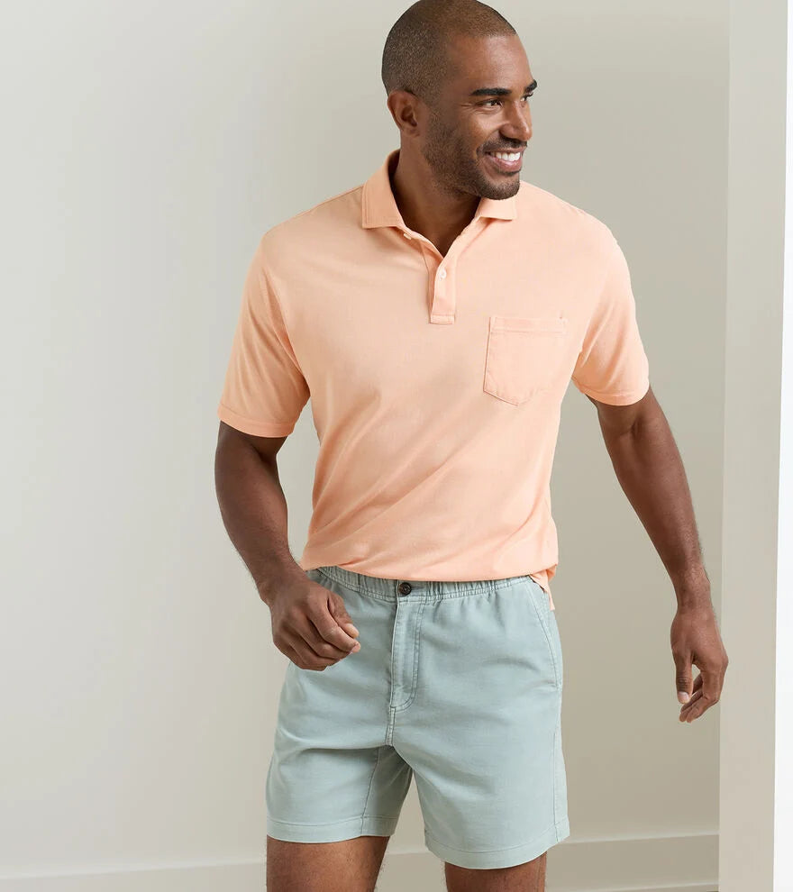 Everyday Pique Polo-Cosmic Peach
