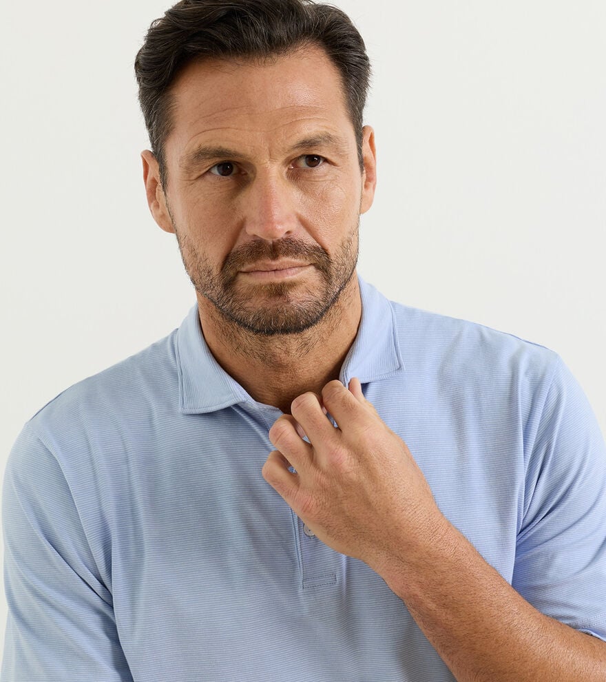 Ryles Cotton Flex Polo-MS26K51-Cloudy Blue