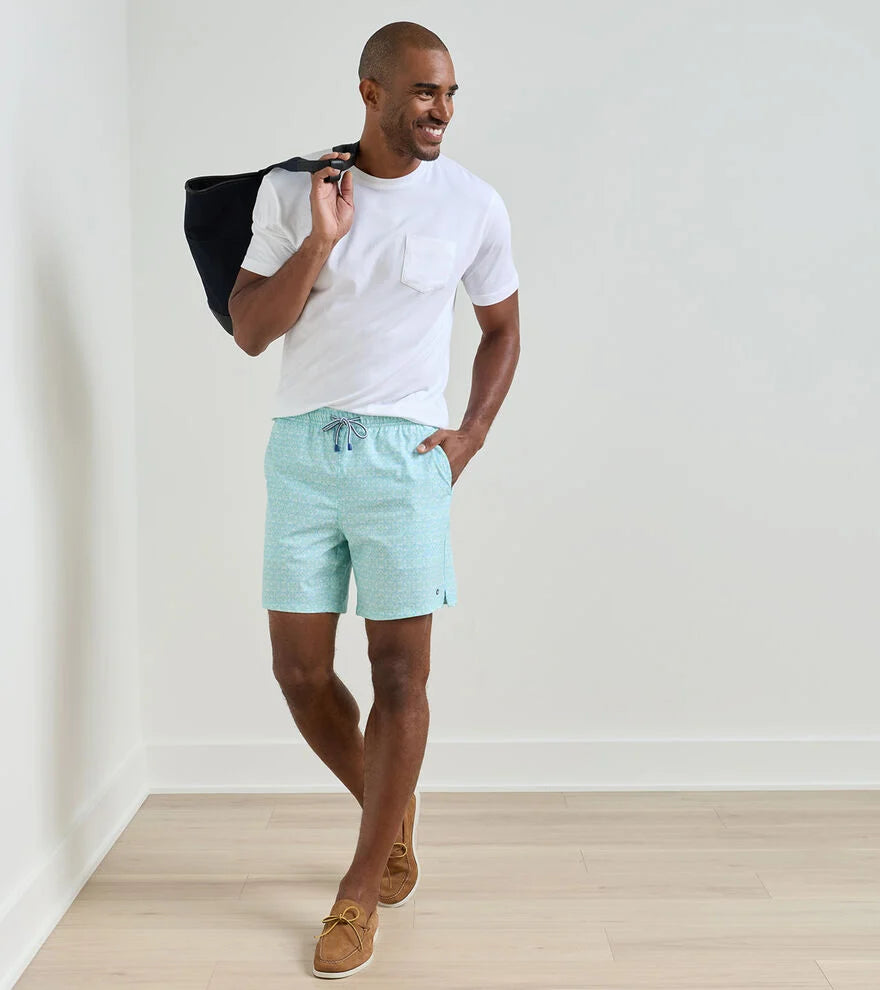 Tide Lines Swim Trunk-MS26P02-Rainforest