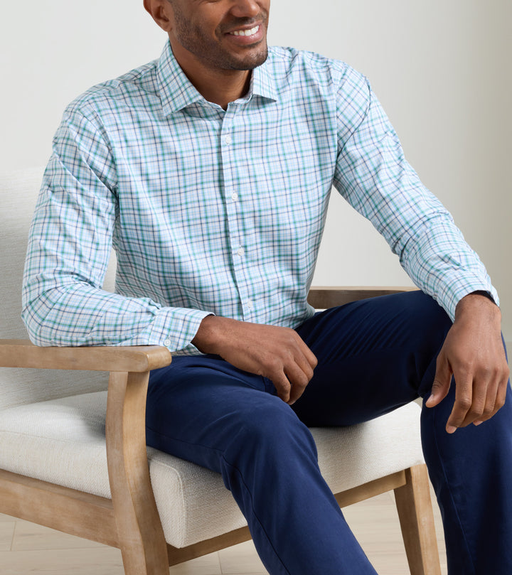 Simon Sport Shirt-MS26W02LTS-Windsor Blue