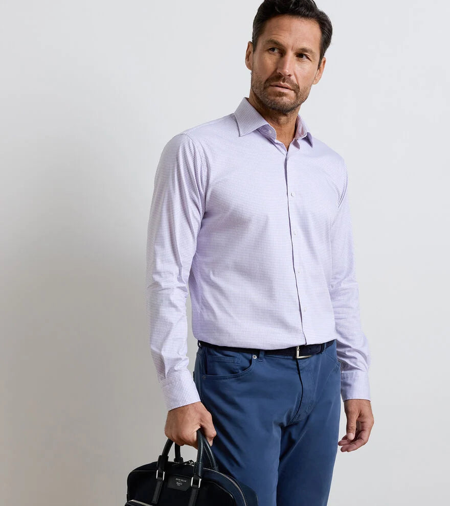 Conway Sport Shirt-MS26W03LTS-Teaberry Pink