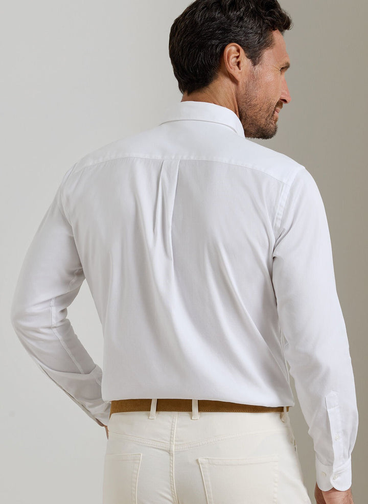 Campbell Sport Shirt-MS26W09LTB-White