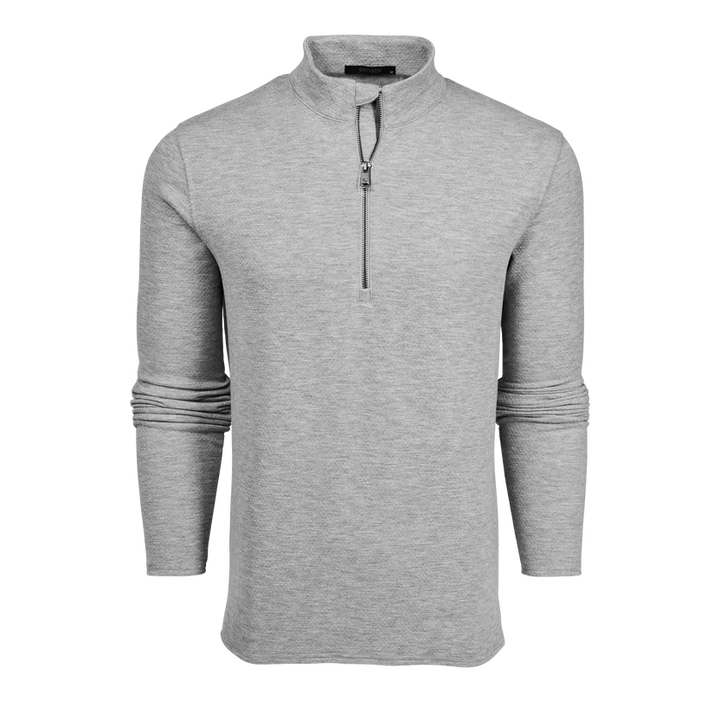 Troy Quarter-Zip - Smoke Heather Grey