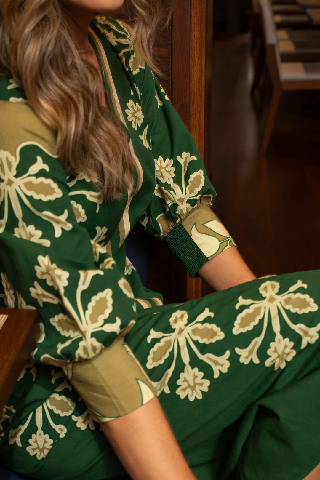 Marley Midi Dress- Green Punch