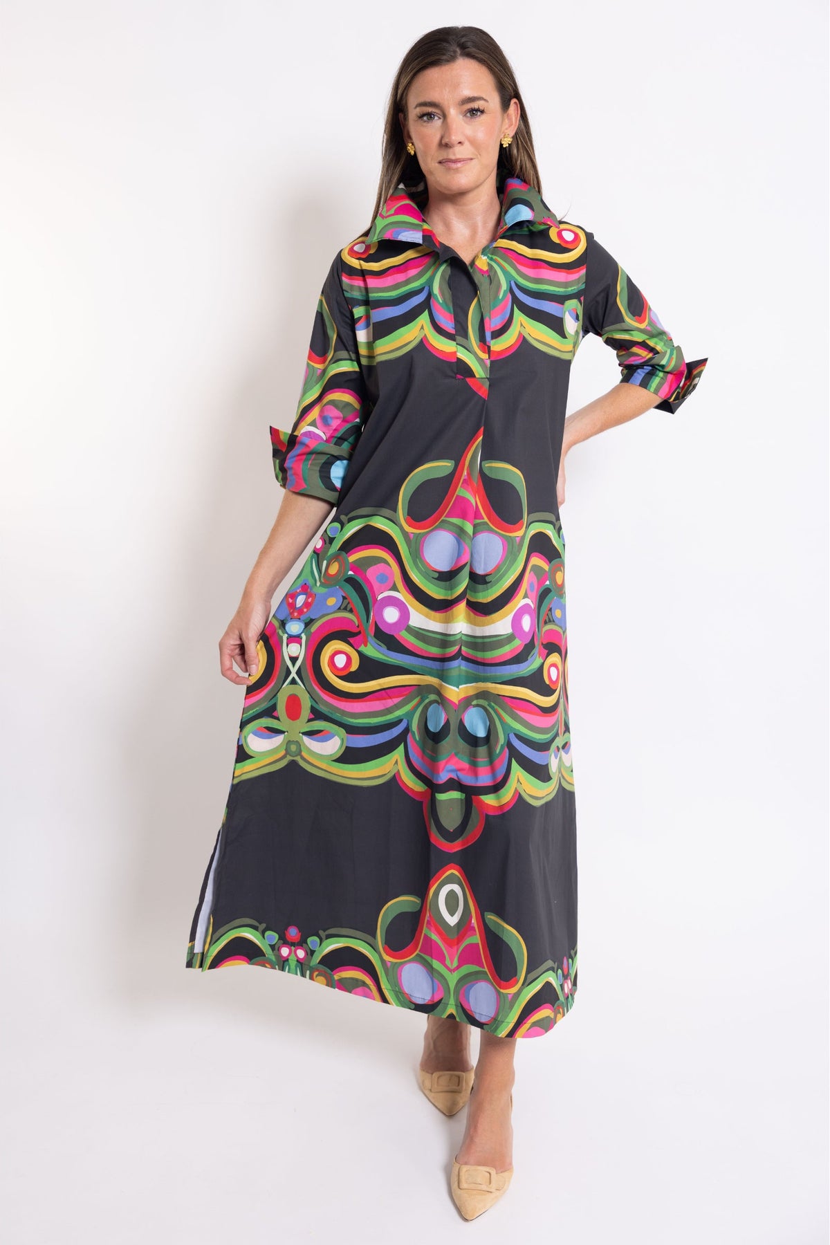 Ruthie Shirt Dress Long - Merriweather