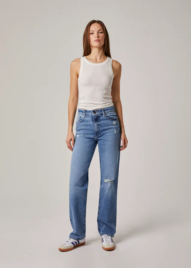 Vincent High Rise Long Wide Leg Jeans