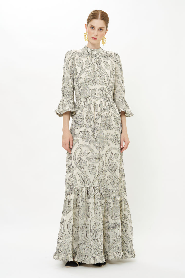 High Neck Bell Maxi - Herod Cream