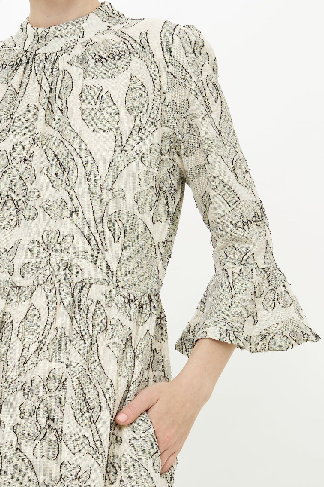 High Neck Bell Maxi - Herod Cream