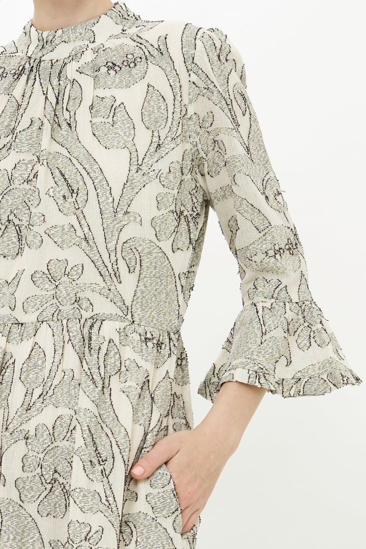 High Neck Bell Maxi - Herod Cream