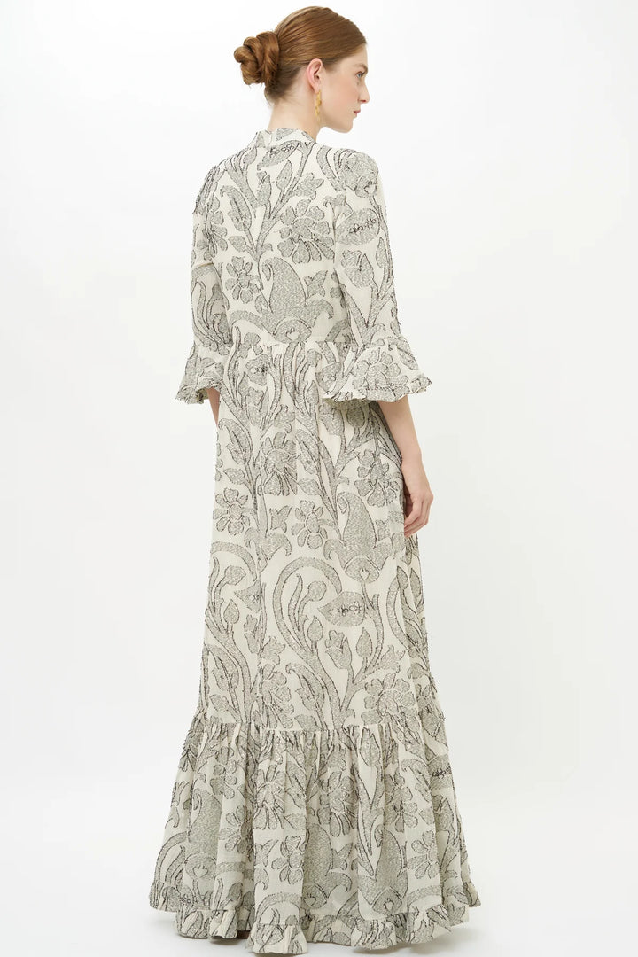 High Neck Bell Maxi - Herod Cream