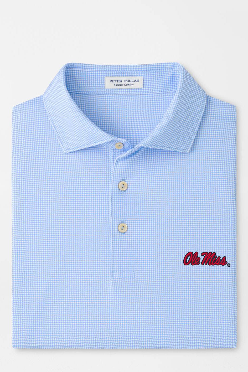 Ole Miss Border Polo-MA26CEK03S-Cottage Blue