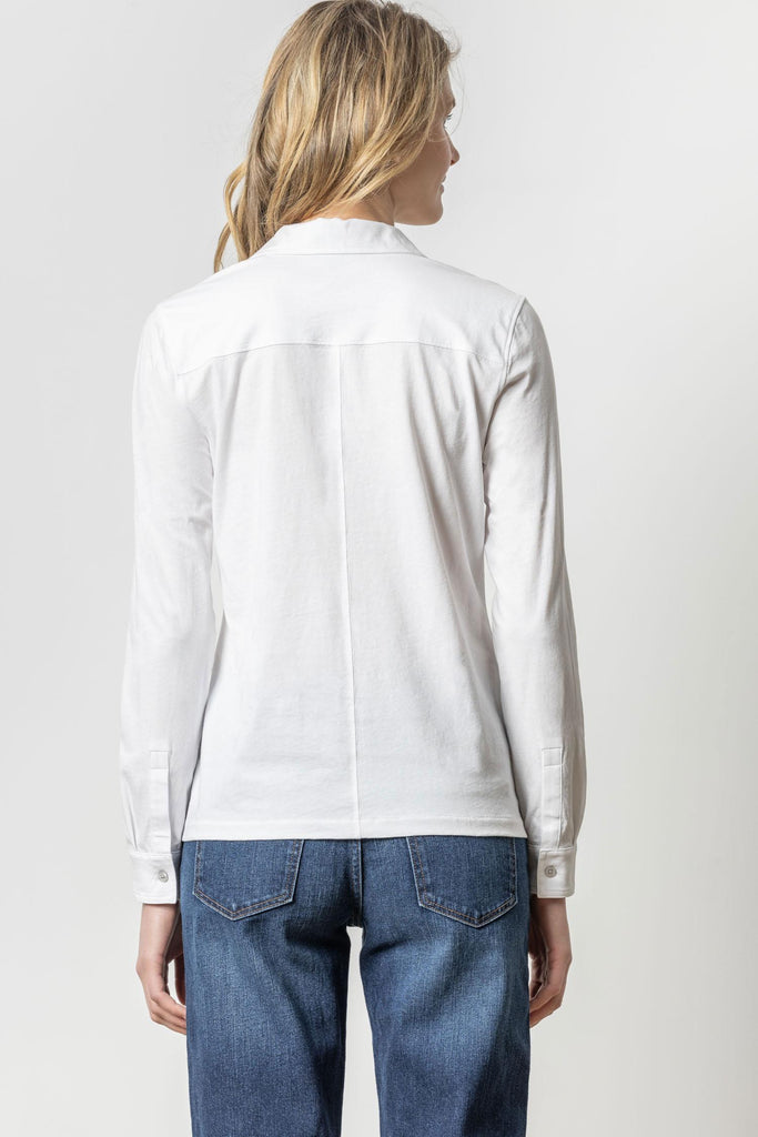 Long Sleeve Button Down Tee