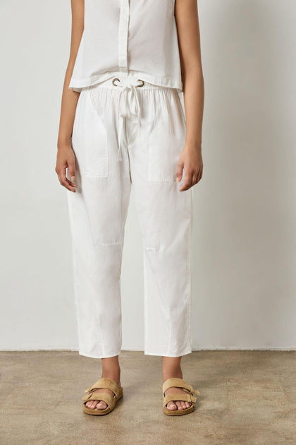 Everday Poplin Pant - White