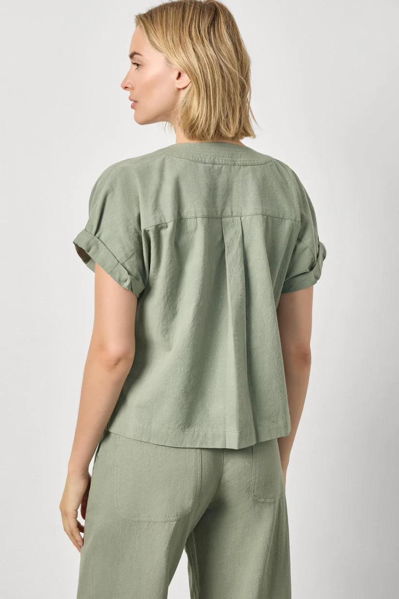 Boxy Popover Dolman - Sage