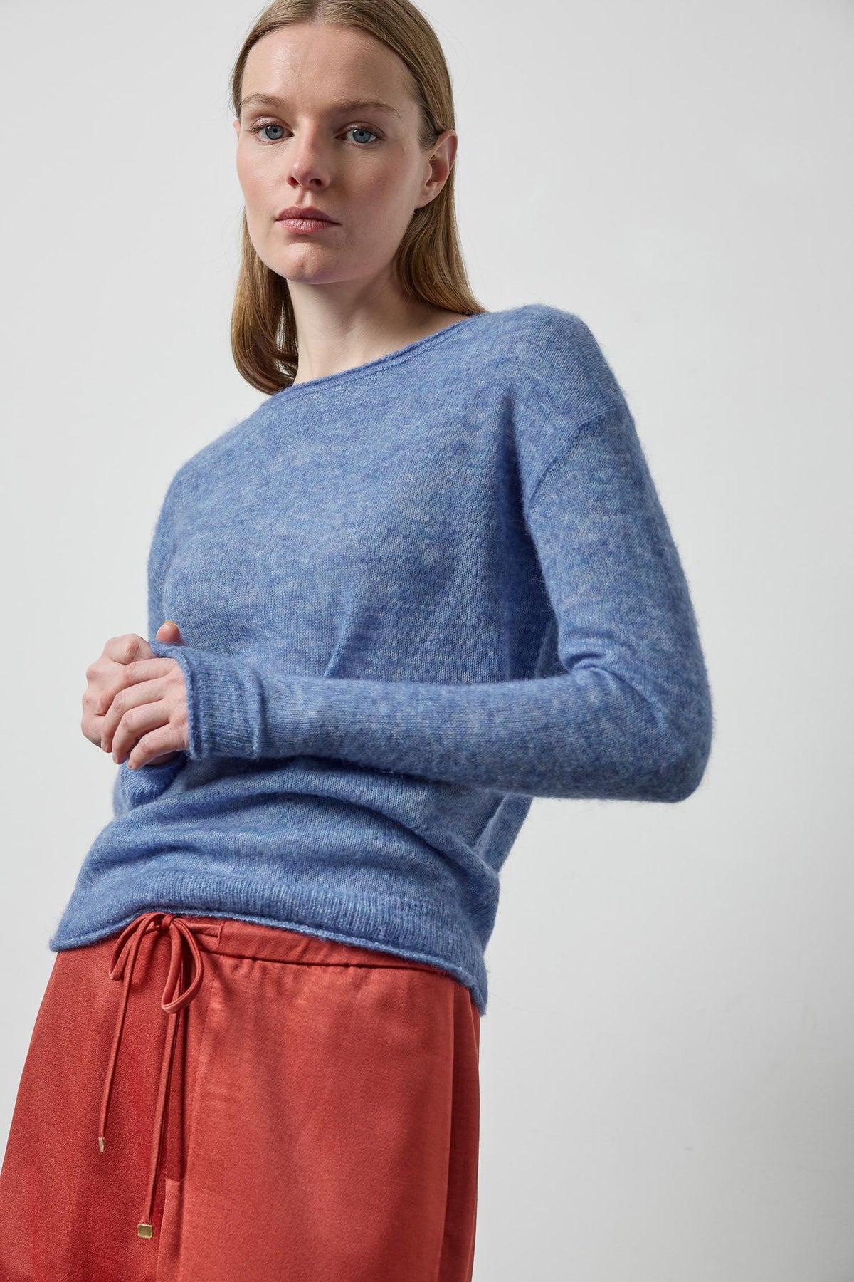 Featherweight Bateau Sweater - Lapis