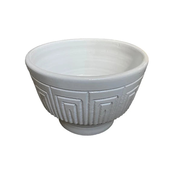 BMH - Large White Ceramic Bowl/Planter