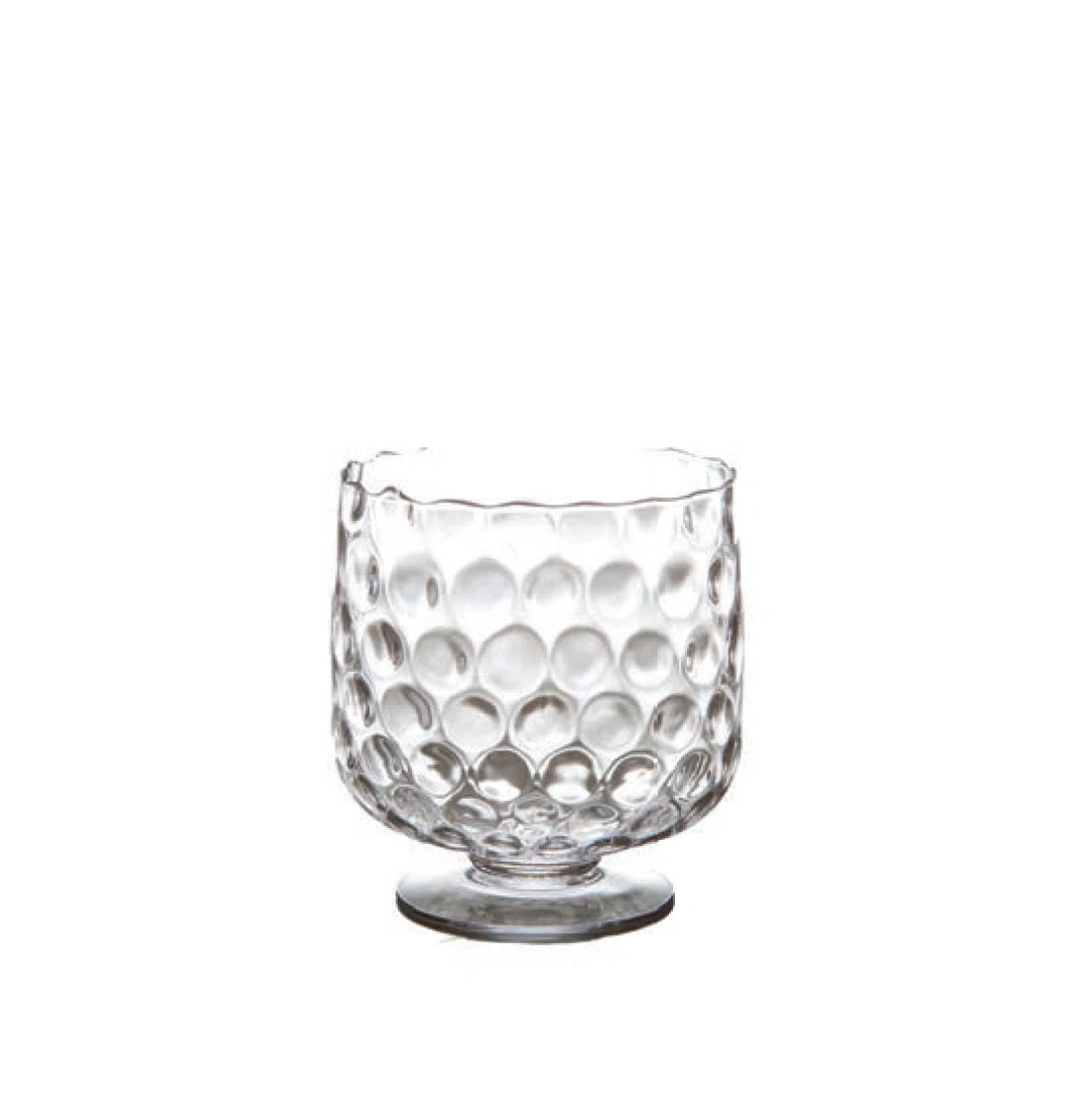 BMH - Small Glass Hurricane Pair