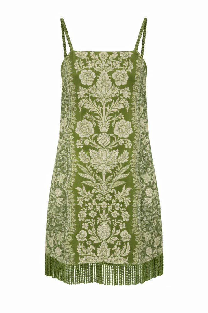 Parker Dress - Green Lace
