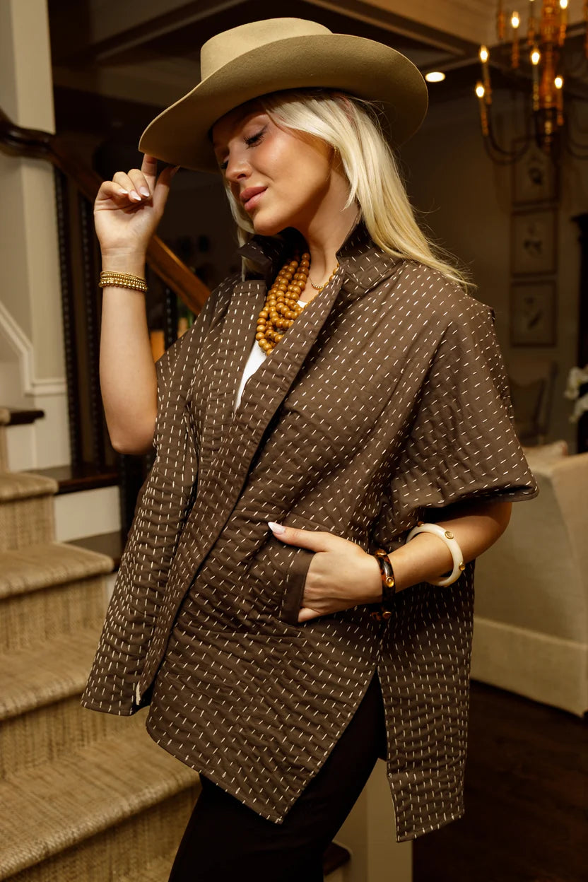 Sela Coat - Chocolate Brown