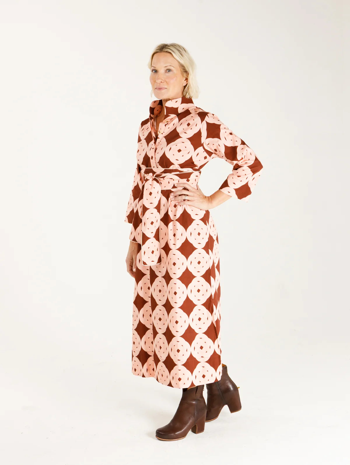 Grace Dress - Coral Tether