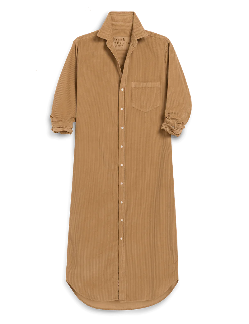 Rory Maxi Shirtdress - Corduroy Camel