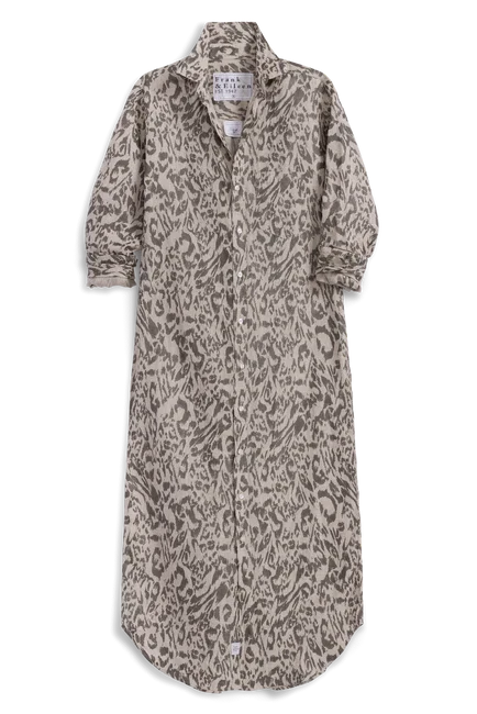 Rory Maxi Shirtdress - Glitter Animal Print