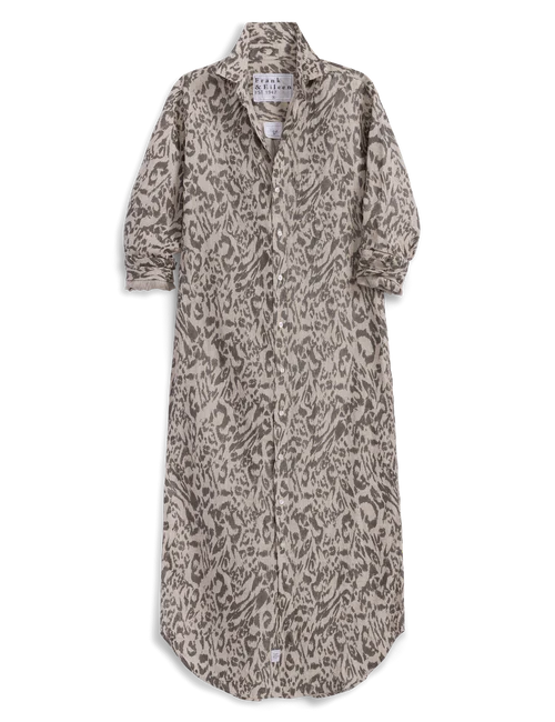Rory Maxi Shirtdress - Glitter Animal Print