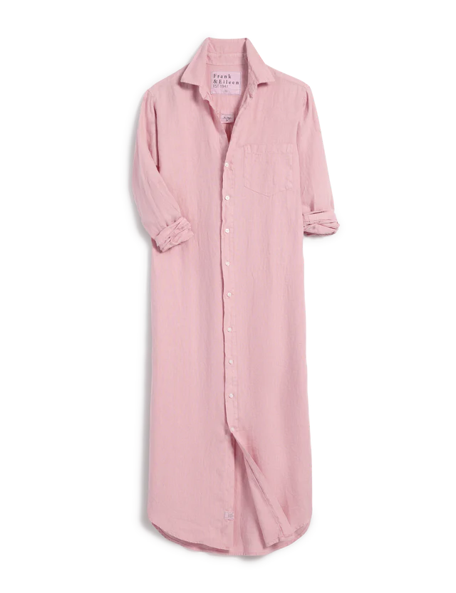 Rory Maxi ShirtDress - Bubblegum Pink